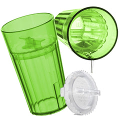 Reflo Smart Cup Bundle green side view shows ergonomic handling