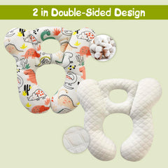 REFLYAWAY car-seat fit pillow cushions neck during travel.