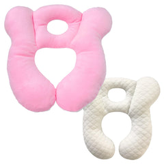 Reflyaway baby travel pillow plush pink offers cozy neck support for car journeys
