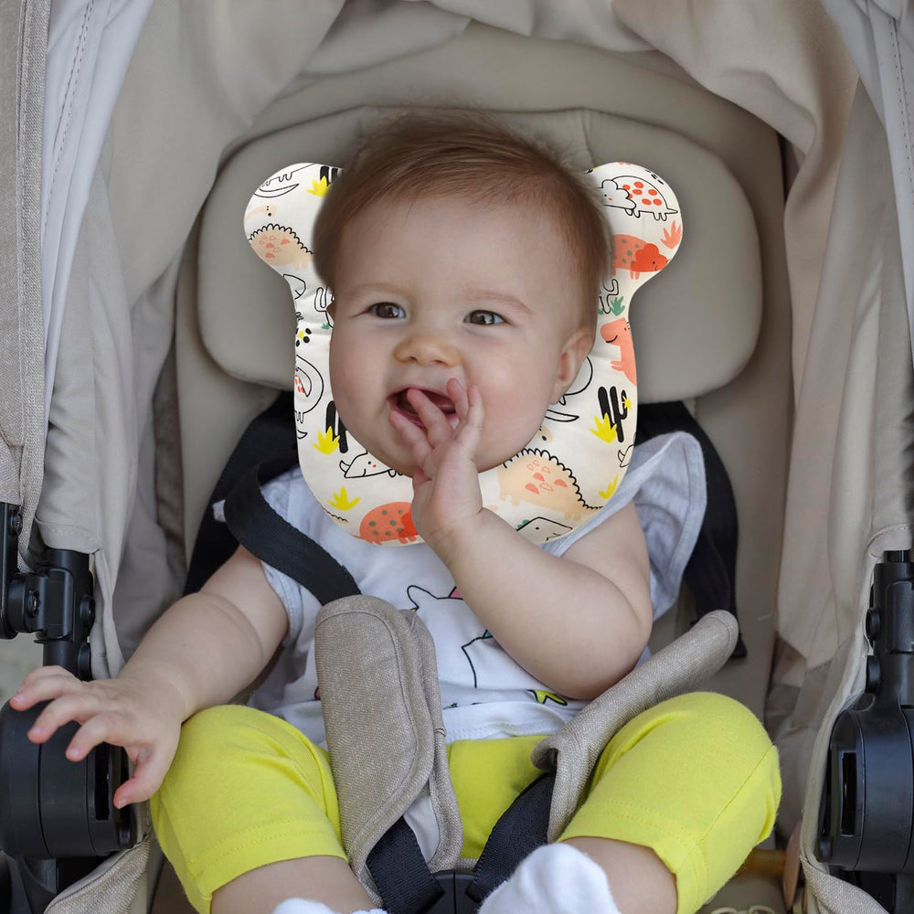 REFLYAWAY stroller-use pillow keeps little heads comfy on strolls.