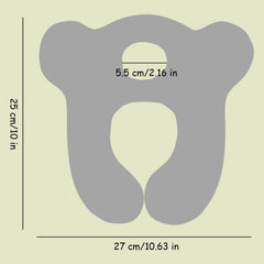 Reflyaway car-seat neck-support pillow soft fabric provides gentle comfort on rides