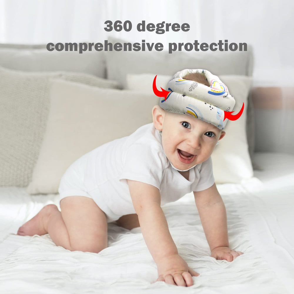 REFLYAWAY Lightweight head protector cushions first steps during play.