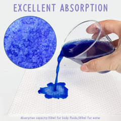Reflyaway leak-proof pad provides leak protection during travel.