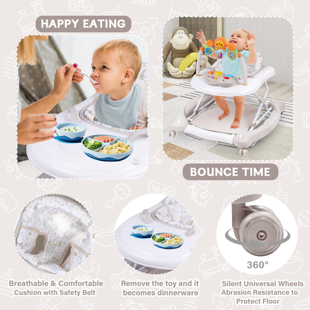 RefoereBabe 5-in-1 modes show versatile options for walking, bouncing, and feeding.