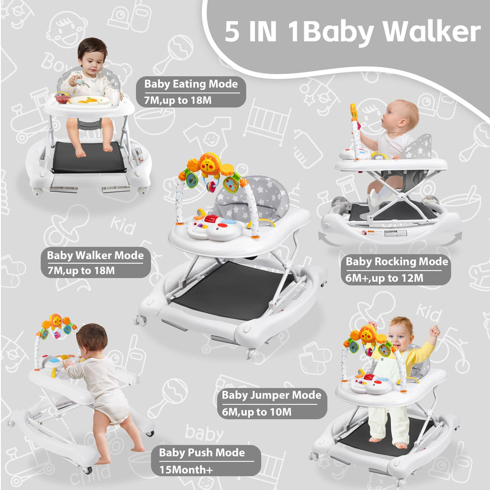 RefoereBabe baby walker 5 in 1 modes for varied play experiences