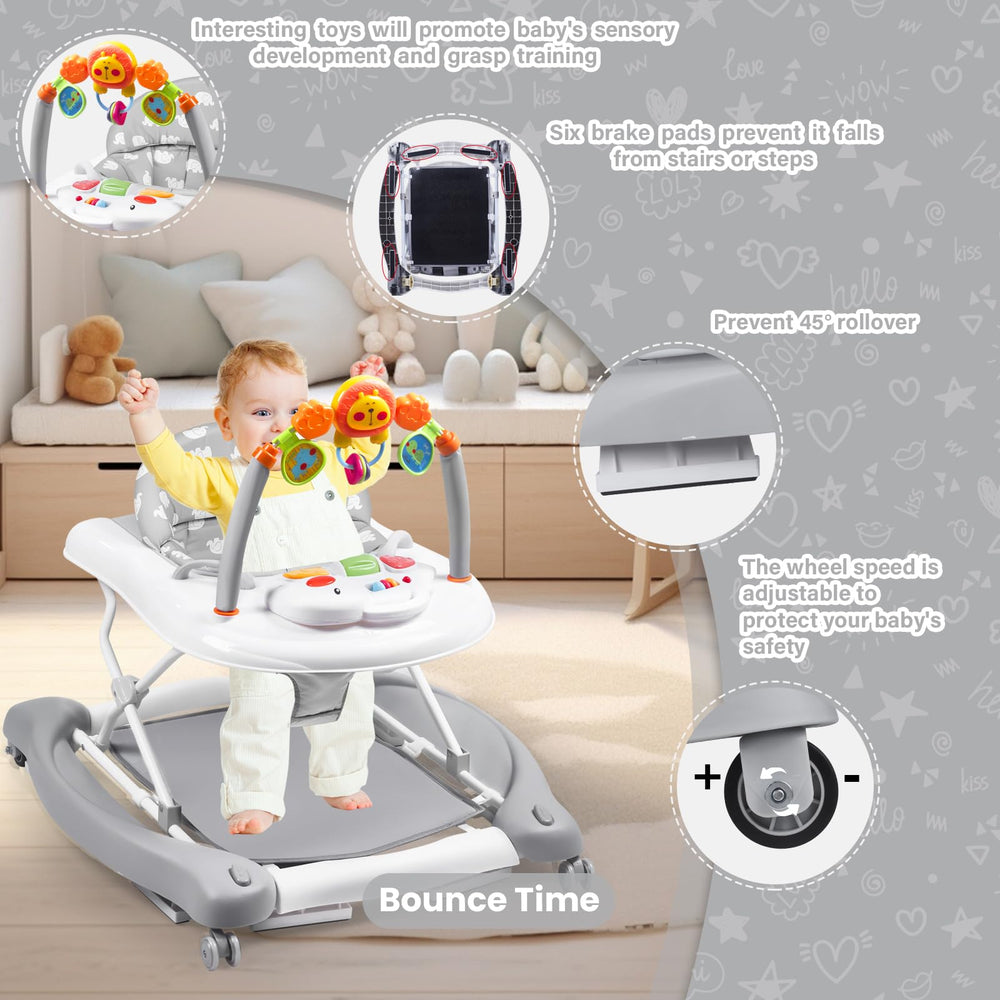 RefoereBabe baby walker in bouncer mode for gentle play.
