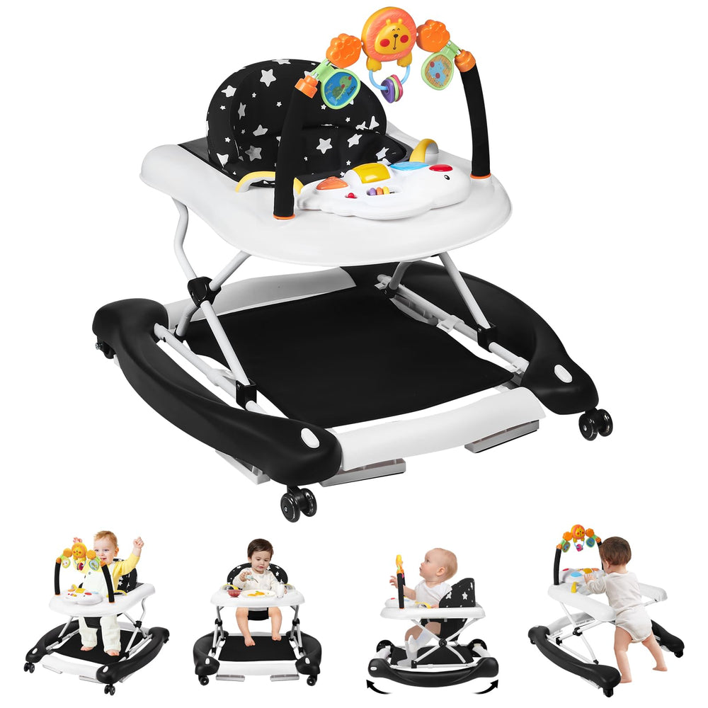 RefoereBabe Baby Walker folded for compact storage and travel convenience.