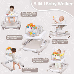 RefoereBabe walker height adjustment helps grow with your baby for lasting use.