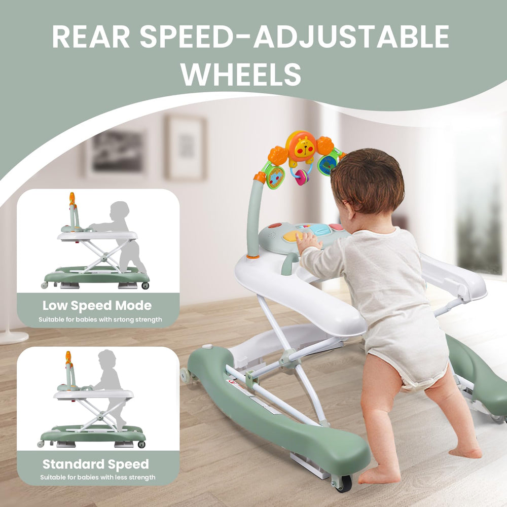 Stable triangular chassis enhances balance during exploration.