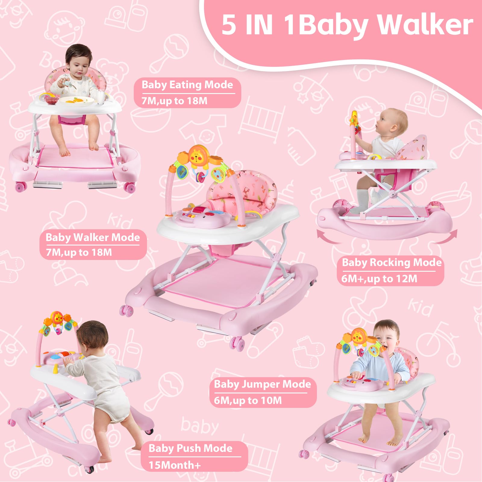 RefoereBabe bouncer mode helps soothe and entertain baby