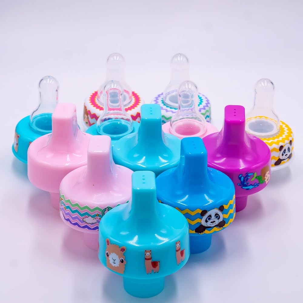 Refresh-a-Baby travel-friendly spout adapter fits in a diaper bag for outings.