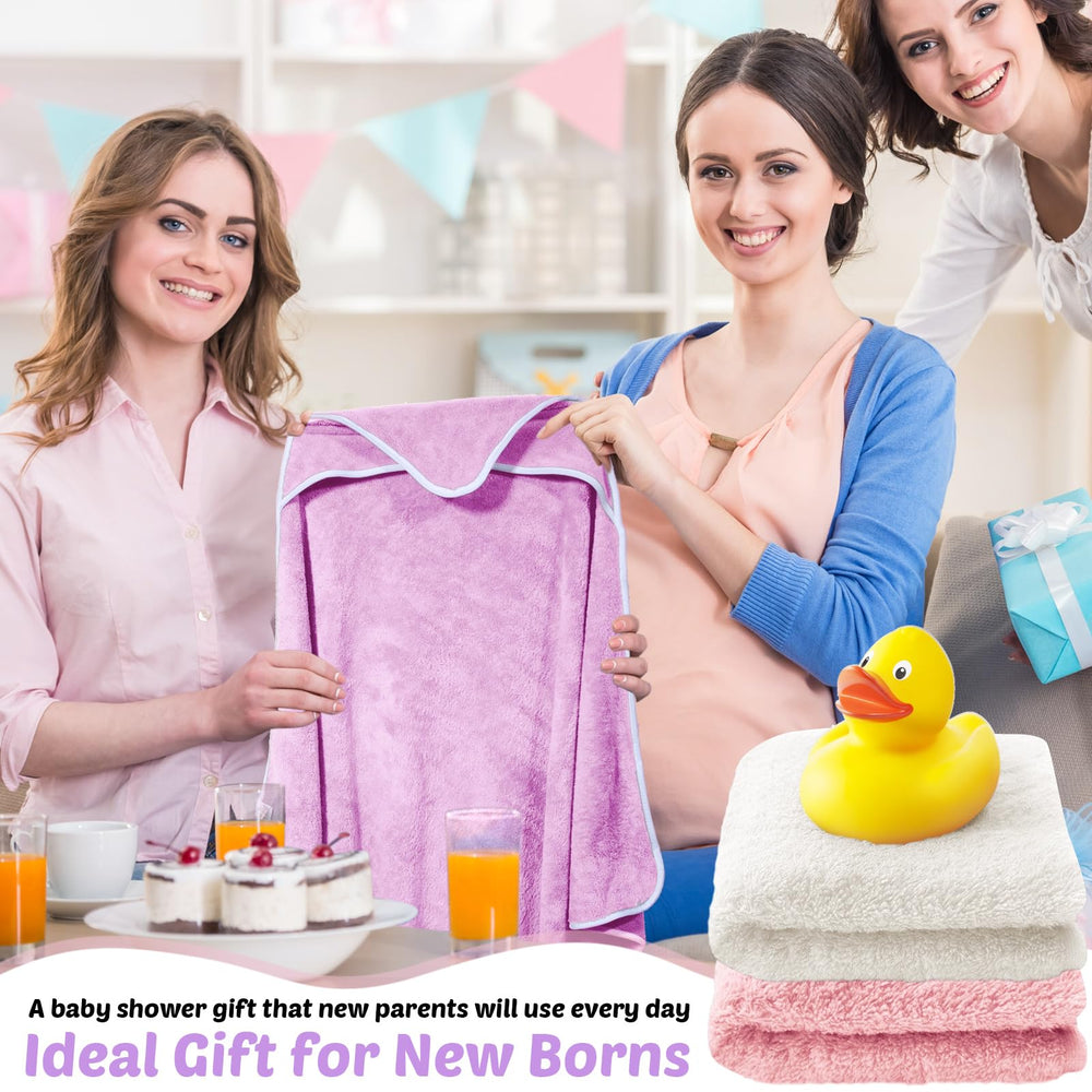 Reginary baby towel absorbs well after bath.