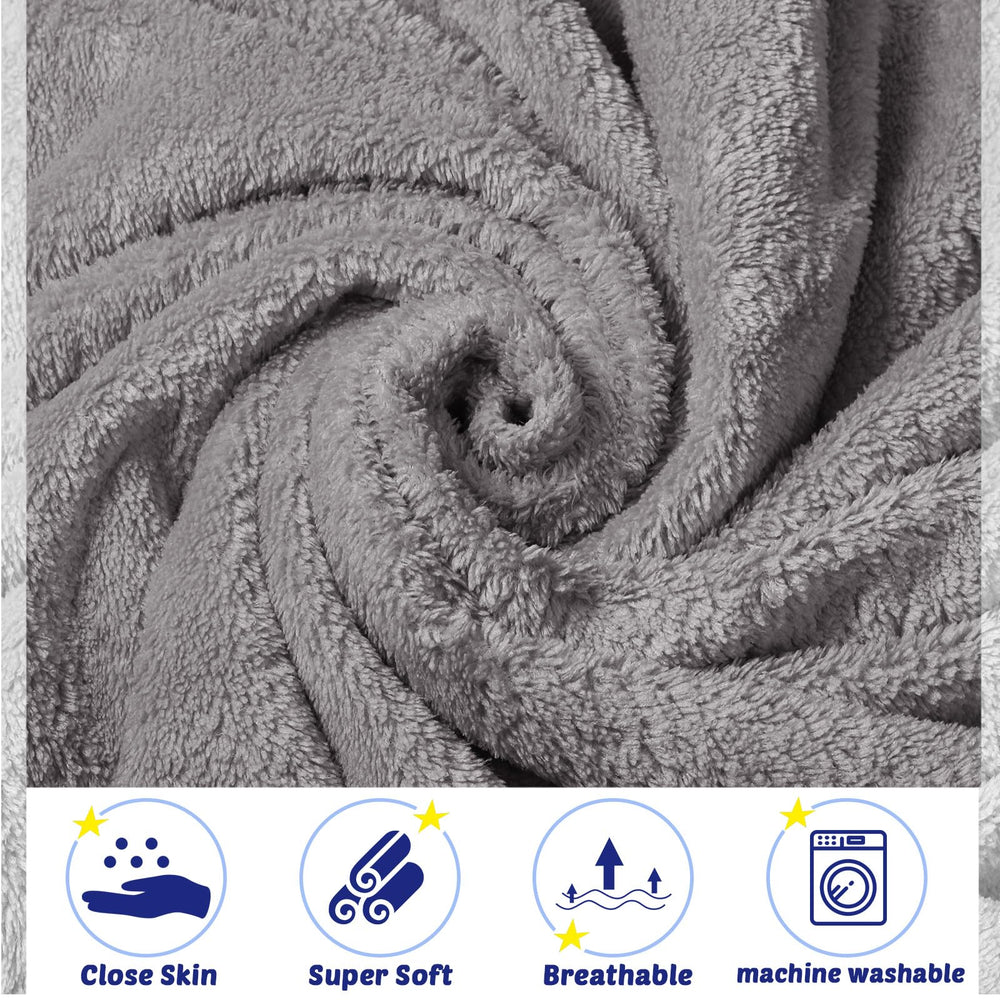 Reginary coral fleece towels flat lay emphasizes generous 30x30 inch size