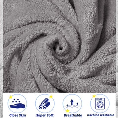 Reginary coral fleece towels flat lay emphasizes generous 30x30 inch size
