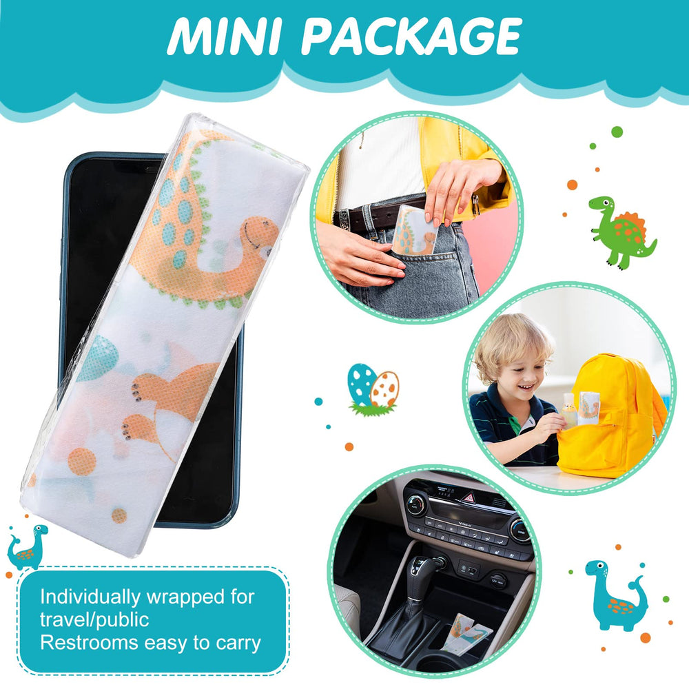 Reginary travel-friendly packaging keeps dinosaur toilet seat covers neat and portable for trips.