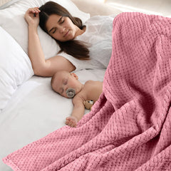 Reginary warm nursery blankets versatile for swaddling, car seats, and travel.