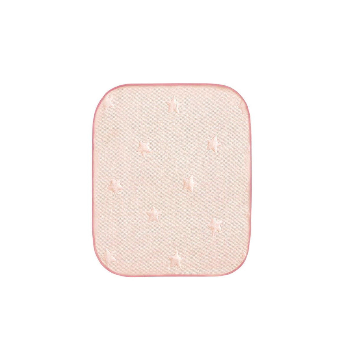 Reidio waterproof toddler mattress pad in peach protects against leaks for quick cleanup