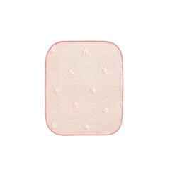 Reidio waterproof toddler mattress pad in peach protects against leaks for quick cleanup