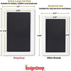 ReignDrop clean-touch inkpad delivers clear, smudge-free prints.