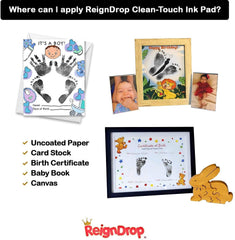 ReignDrop pet paw imprint captures precious prints without smudges.