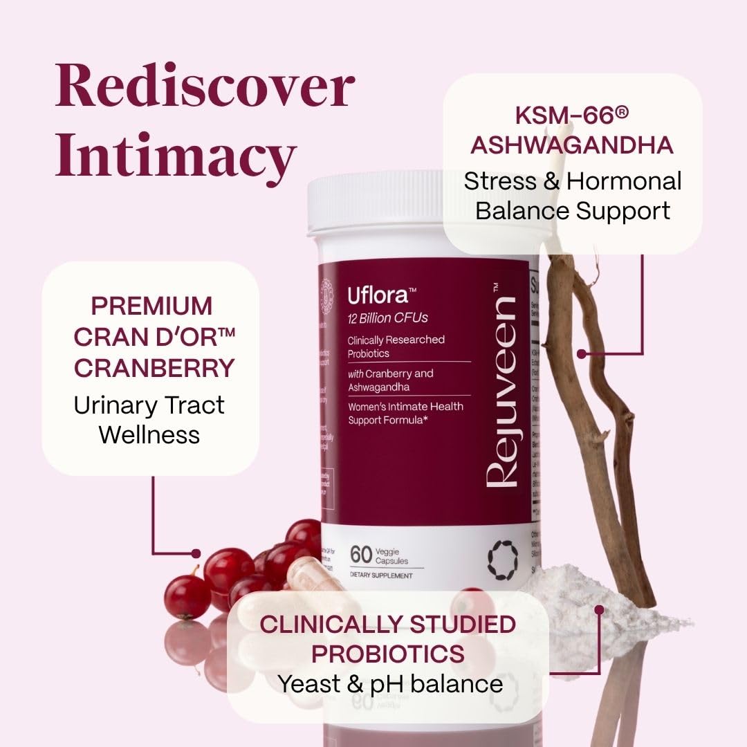 Rejuveen Uflora label emphasizes quality and non-GMO ingredients