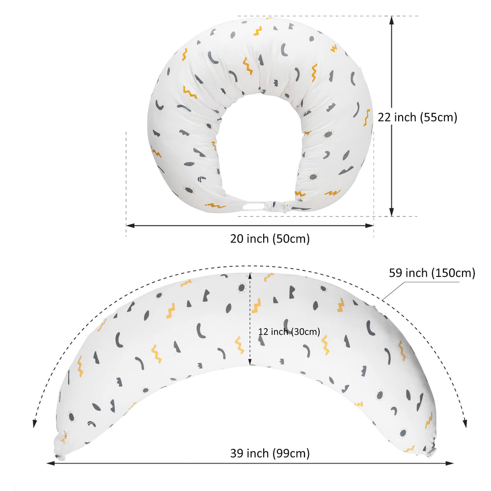 Relaxally Contour pregnancy pillow 39-inch length offers portable comfort