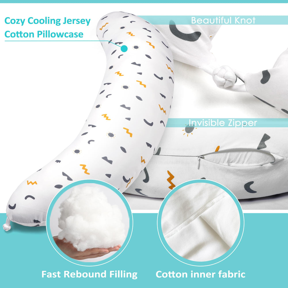Relaxally Contour Pillow side sleeping setup highlighting belly and hip alignment