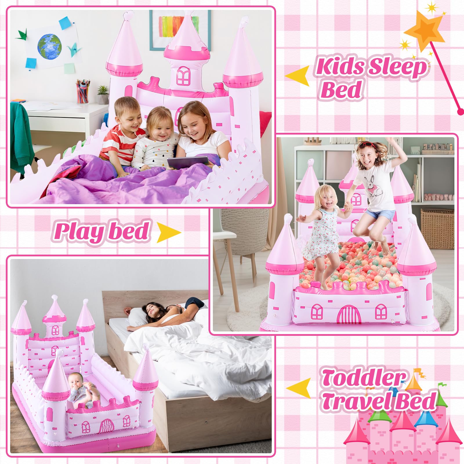 Relaxgiant Lightweight travel bed image emphasizing portability for trips.