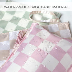 RelaxScene bag material shows waterproof outer and breathable interior.
