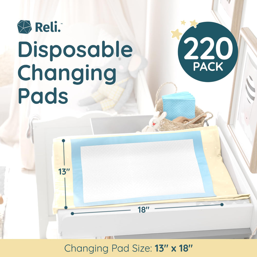 Reli baby changing pad with soft quilted top for gentle skin feel.