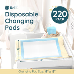 Reli baby changing pad with soft quilted top for gentle skin feel.
