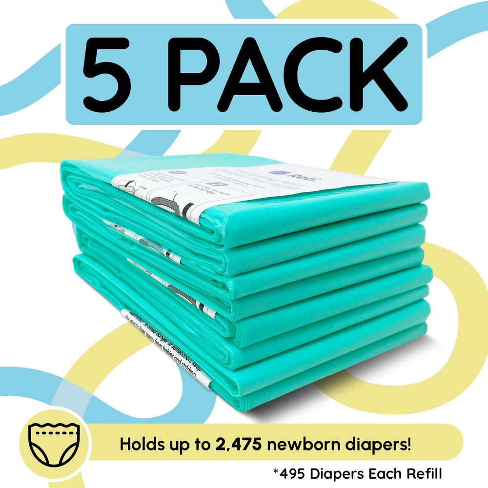 Reli refill holds up to 2,475 diapers for long-lasting use.