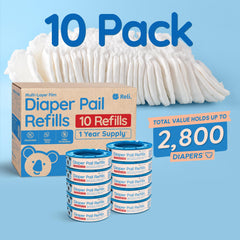 Reli compatible-with-diaper-genie-elite for seamless hands-free disposal.