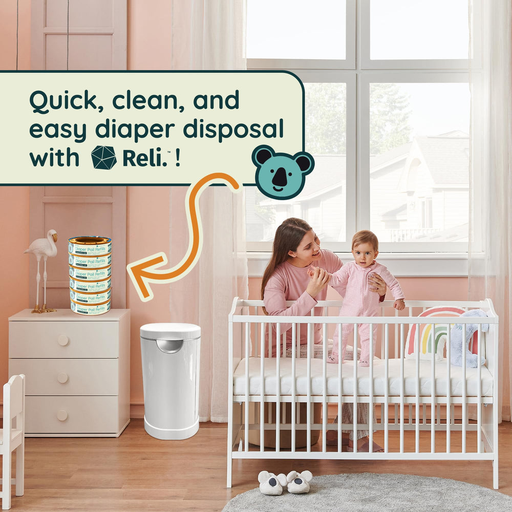 Reli lavender-scent refill enhances nursery routine with a pleasant aroma.