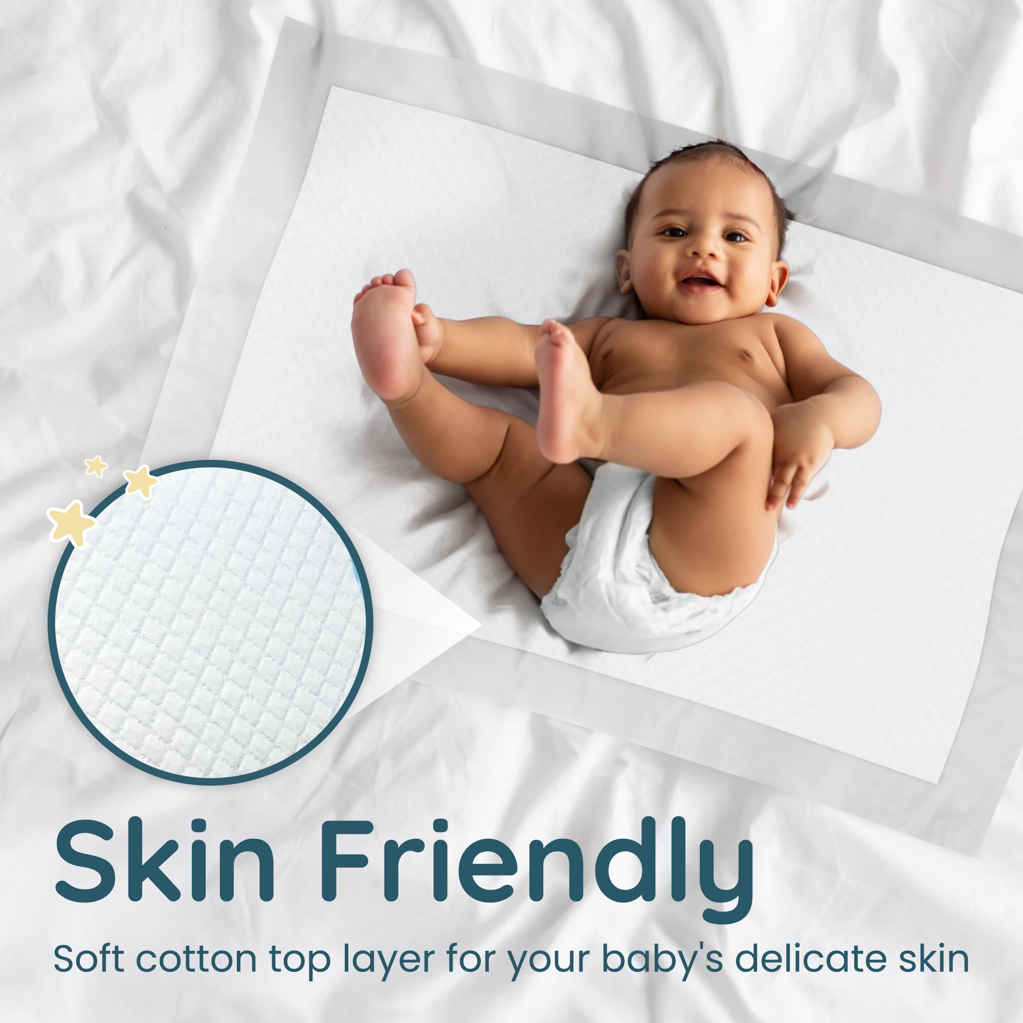 Reli waterproof underpad dries quickly to keep surfaces clean