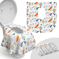 Relyo disposable seat cover travel-pack protects skin on public toilets.