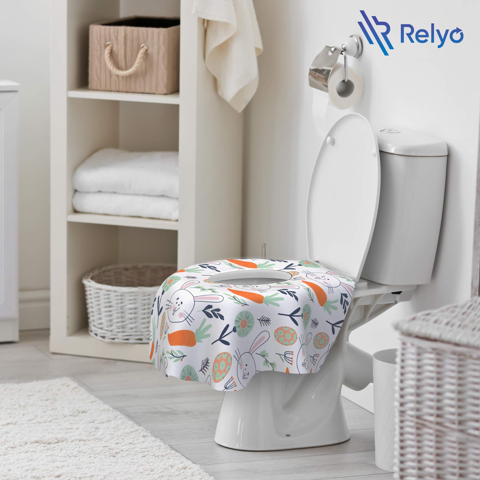 Relyo non-flushable disposal keeps bathrooms clog-free.