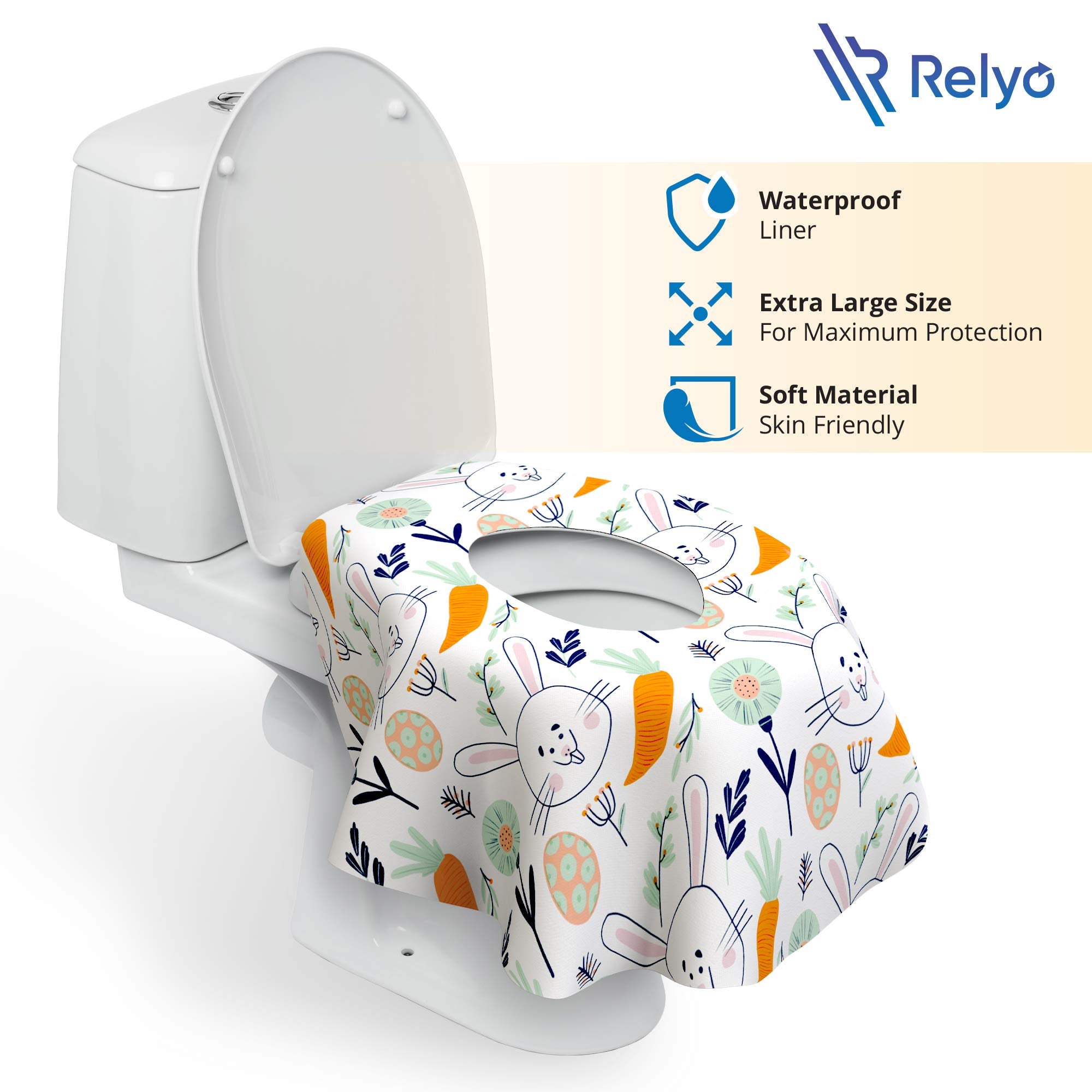 Relyo seat covers wrapped in sets 2 for quick access during travel.