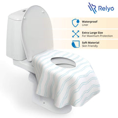 Relyo travel-ready 20-pack disposable covers for on-the-go use.