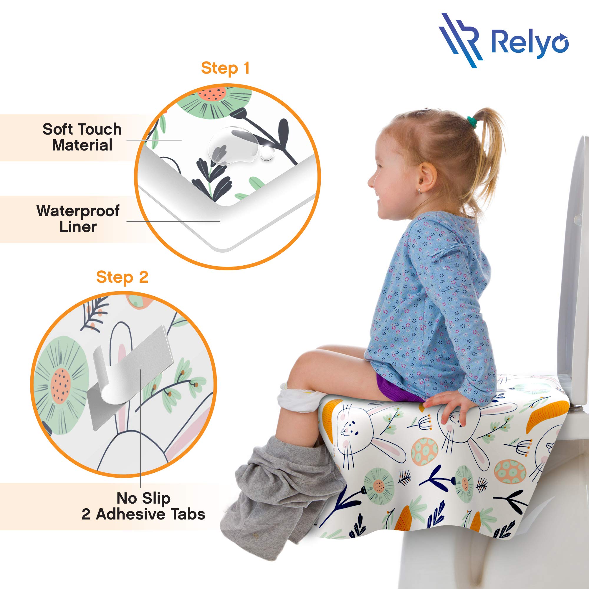 Relyo waterproof liner provides skin-friendly protection on public restrooms.