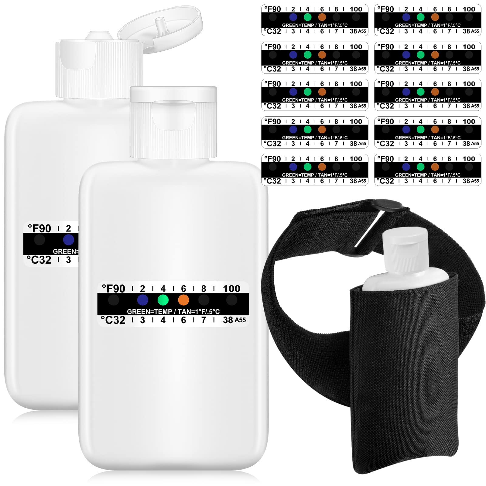 Remagr urine kit bottles showing compact 100 ml capacity for easy sampling.