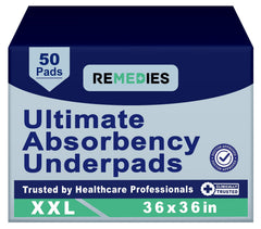Remedies extra large bed pad waterproof cover protects beds and furniture from spills.