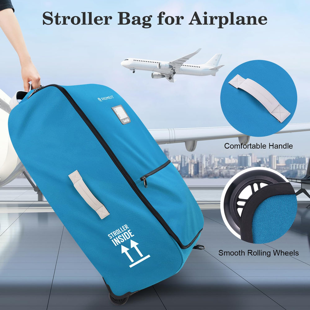 REMEIT Stroller Bag blue color adds visibility