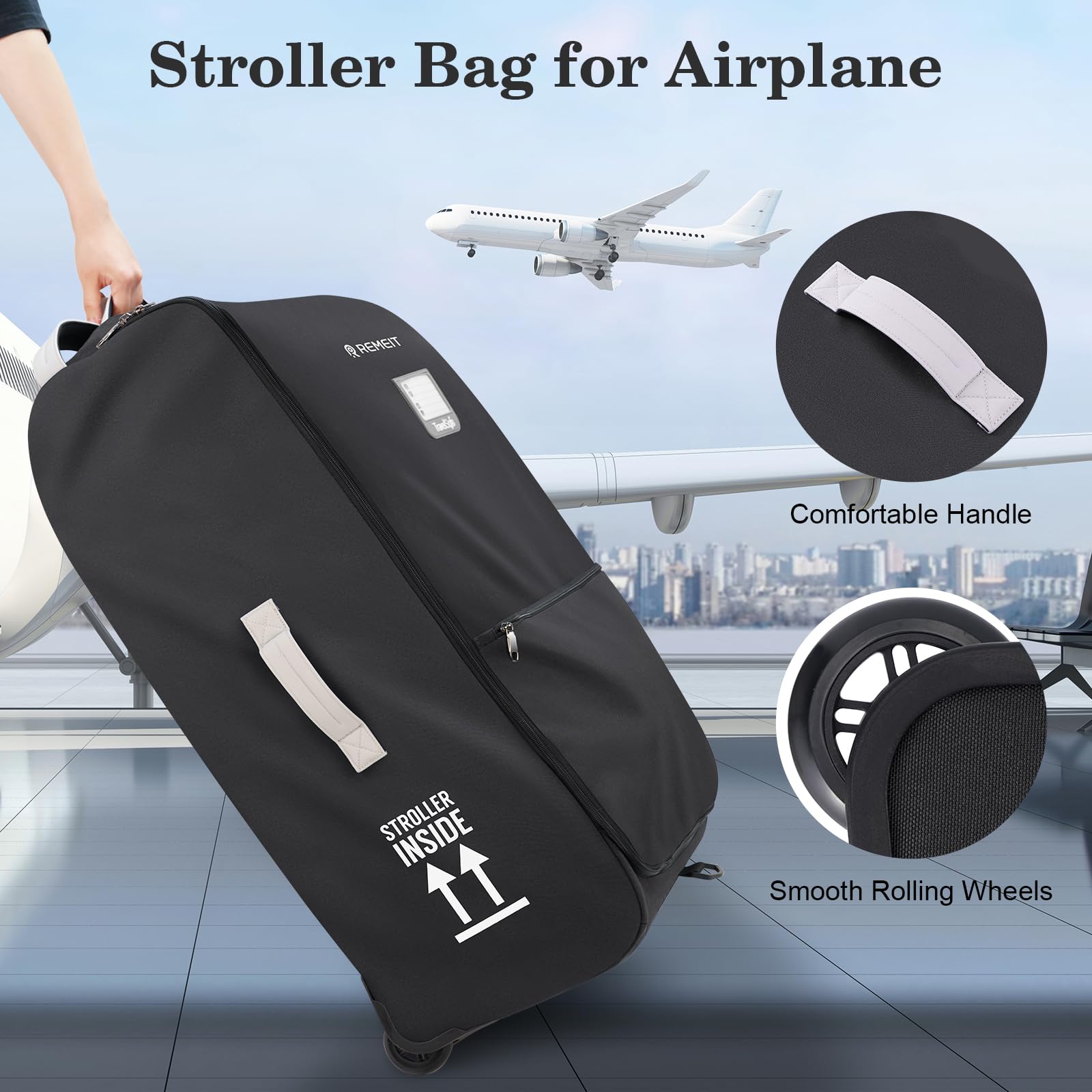 Bag folds flat with strap for compact storage when not in use.