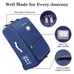 REMEIT foldable, compact stroller bag secured with strap for easy storage.