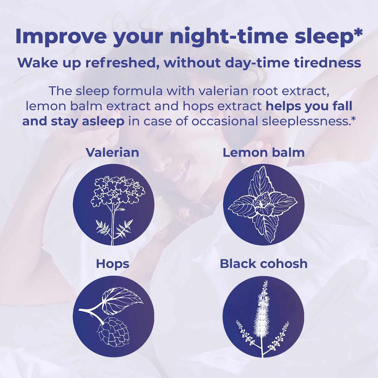 Remifemin Good Night tablets in blister pack for daily use