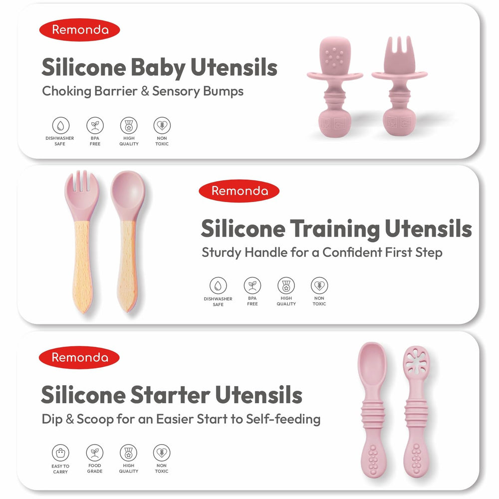 Remonda compact silicone set with snap lids for leftovers and quick storage