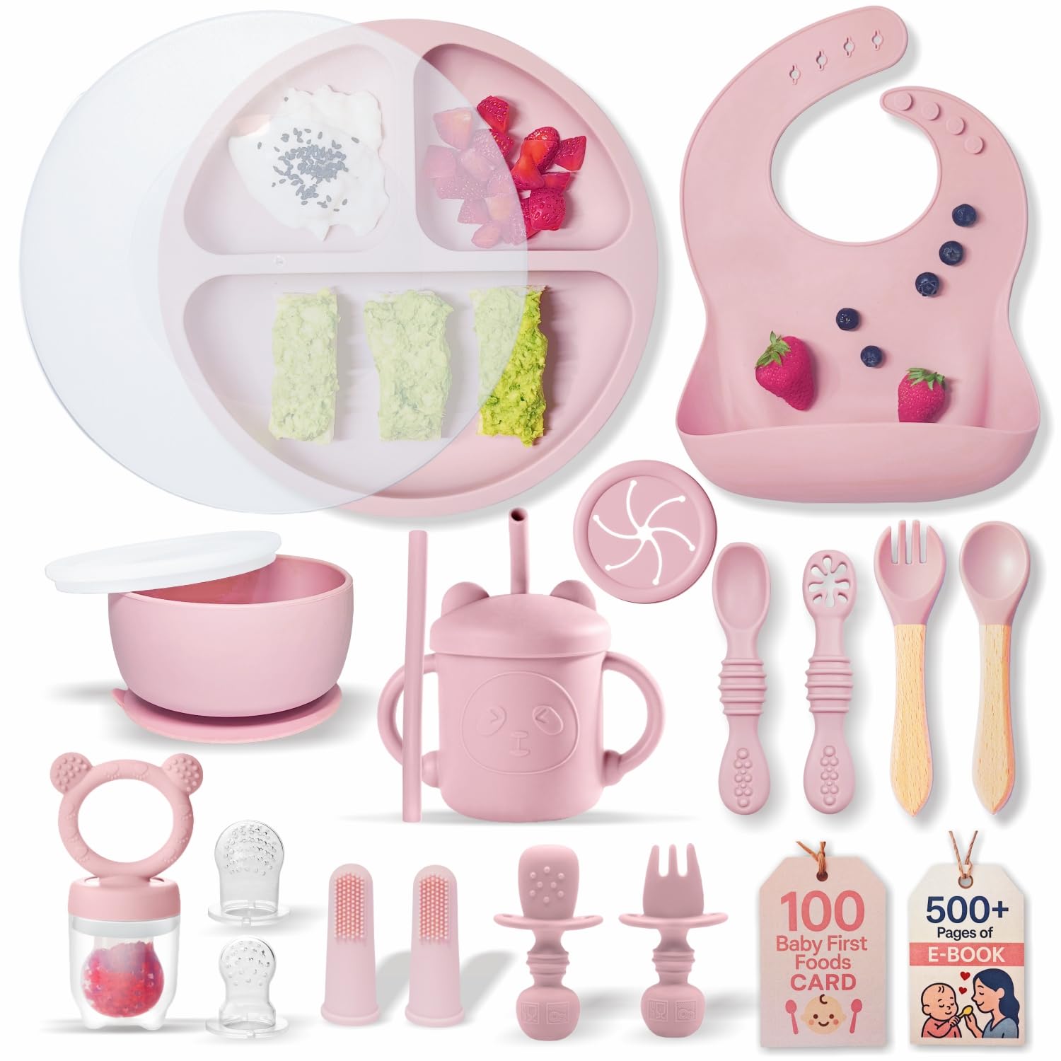 Remonda BPA-free silicone baby feeding plate with strong suction for mess-free meals
