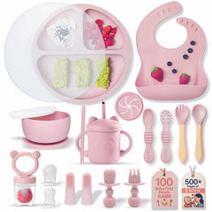 Remonda BPA-free silicone baby feeding plate with strong suction for mess-free meals