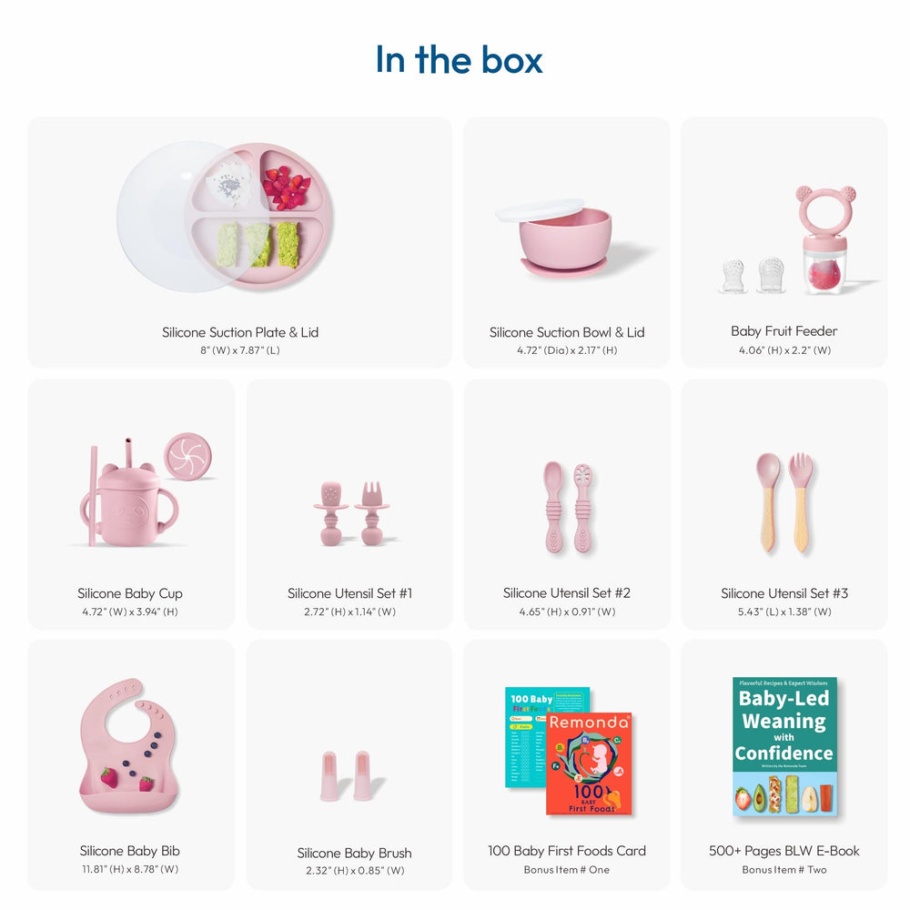 Remonda three-pair utensils designed for little hands to promote confident self-feeding